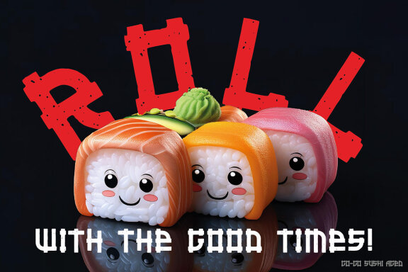 Go Go Sushi Japanese Label Font
