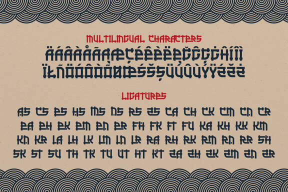 Go Go Sushi Japanese Label Font