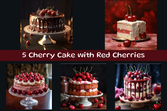  Cherry Cake with Red Cherries