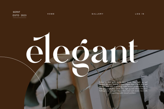 Meiya Ligature Serif Typeface