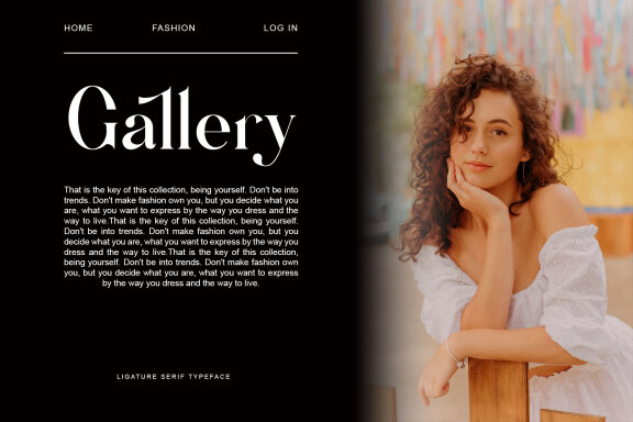 Meiya Ligature Serif Typeface