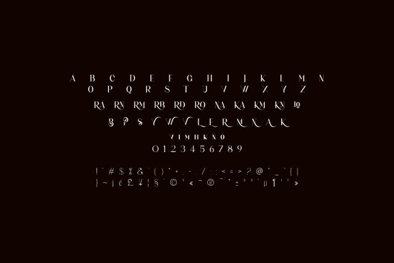 BLORN UNIQUE SERIF TYPEFACE