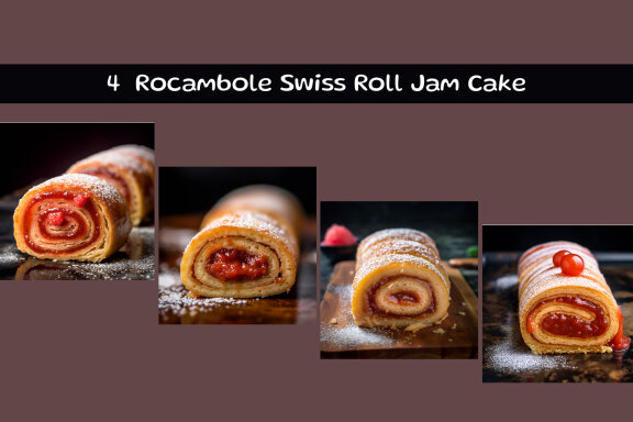 Rocambole Swiss Roll Jam Cake