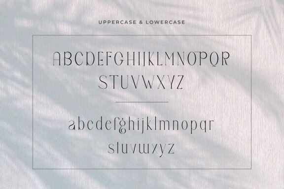 Gllifan unique ligature serif