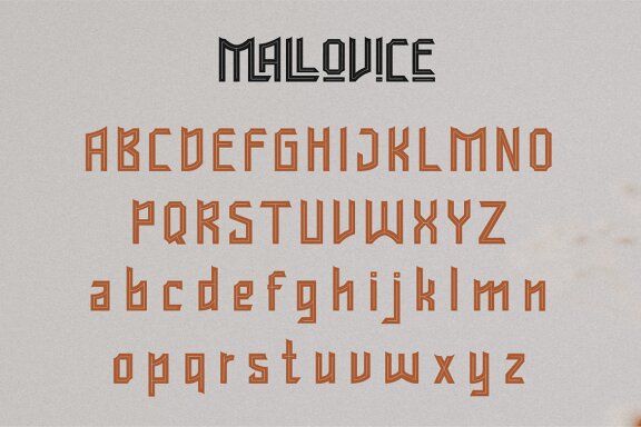 Mallovice a ethnic display font