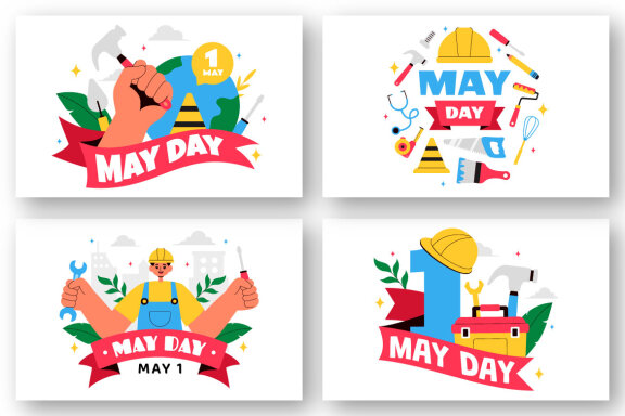 9 Happy May Day Illustration