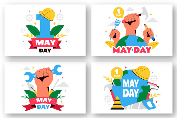 9 Happy May Day Illustration