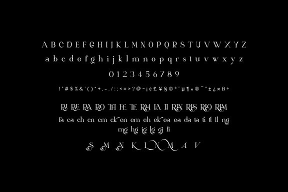 ARISEV Unique Serif Typeface