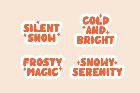 Winter Bubble - Retro Bubble Font