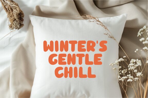 Winter Bubble - Retro Bubble Font