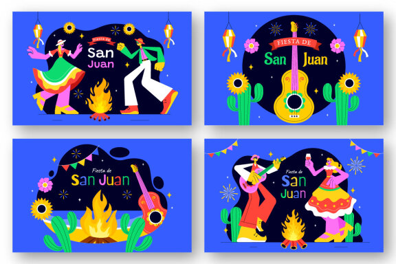 9 Fiesta de San Juan Illustration