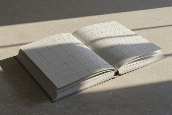 Folders and Books on Concrete Mockups