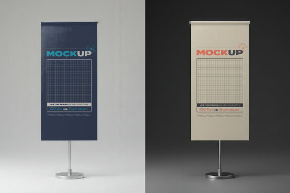 Multipurpose Flags and Banners Mockups