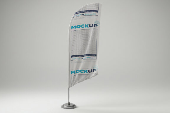 Multipurpose Flags and Banners Mockups