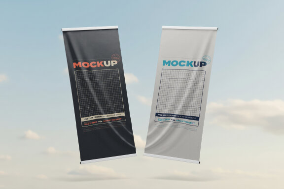 Multipurpose Flags and Banners Mockups