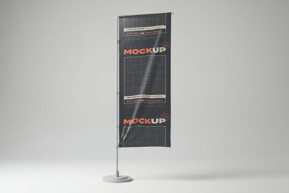 Multipurpose Flags and Banners Mockups