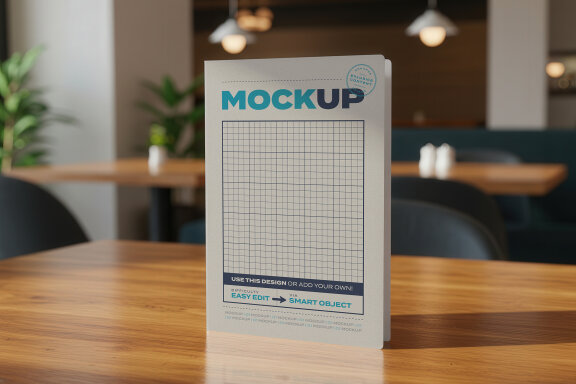 Table Tent Menu Mockups