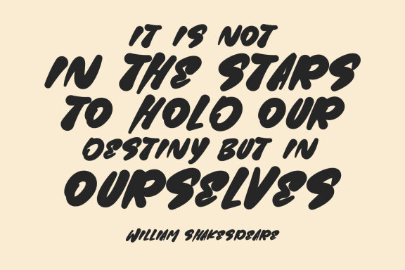 Gako Censi Handmade Brush Display Font