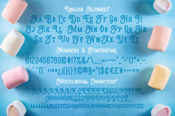 Marshmallow Retro Label Font