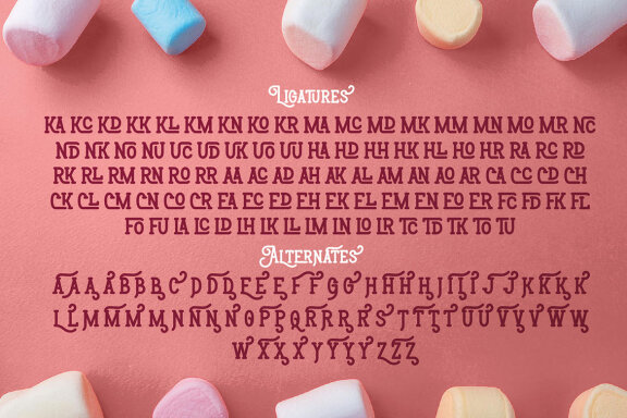 Marshmallow Retro Label Font