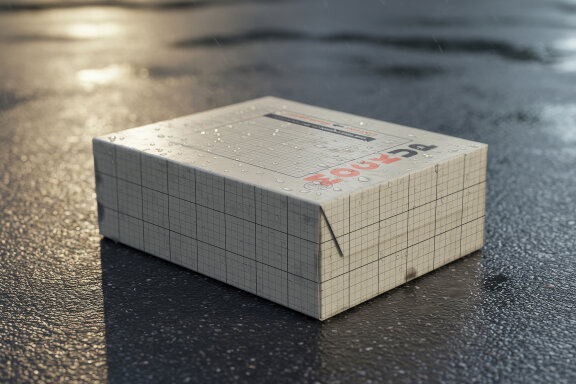 Box on Concrete Street Mockups