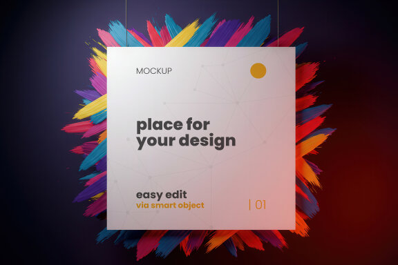 Artistic Hang Poster Mockups