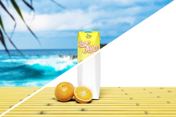 Fresh Juice Box Mockup