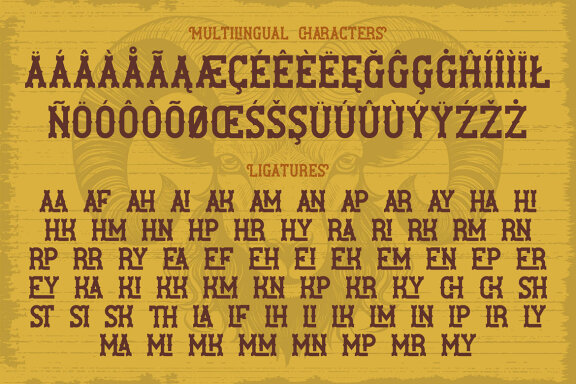 Ram Ranch Western Layered Font