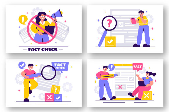 12 Myths vs Facts Check News Illustration