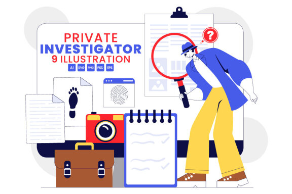 9 Private Investigator Services Illustration
