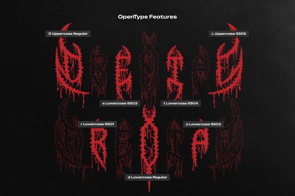 Mortvex | Death Metal Font