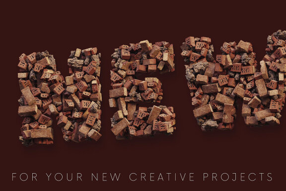 Broken Bricks - PNG Alphabet