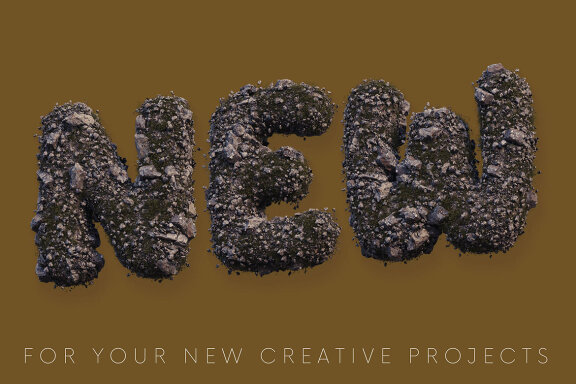 Stones & Grass - PNG Alphabet