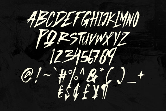 Horeg Ejava Brush Horror Typeface