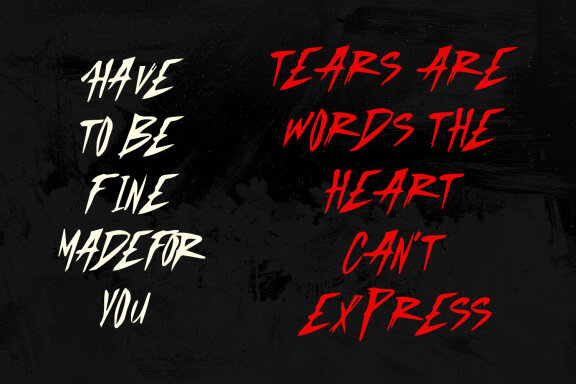 Horeg Ejava Brush Horror Typeface