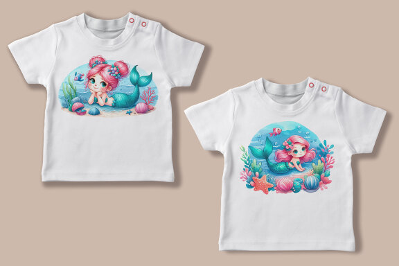Cute Little Mermaids cliparts