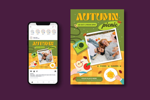 Autumn Picnic Flyer