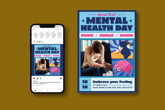 World Mental Health Day Flyer