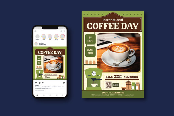 International Coffee Day Flyer