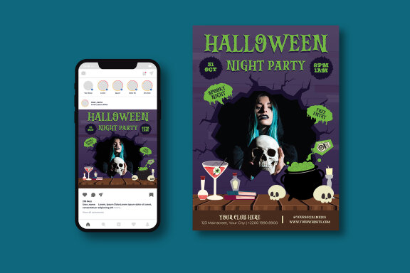 Halloween Night Party Flyer