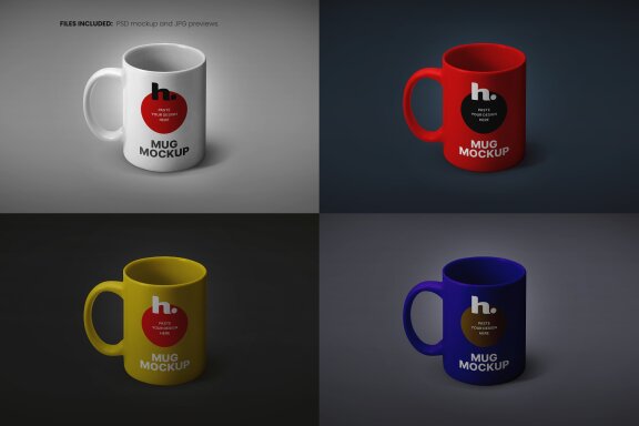 Ceramic Mug Mockup vol003