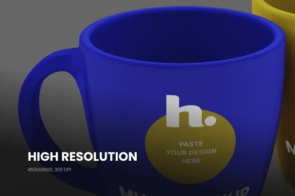 Ceramic Mugs Mockup vol004