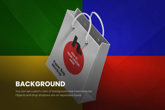 Paper Bag Mockup vol004