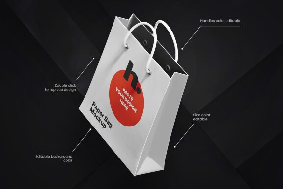 Paper Bag Mockup vol004