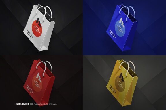 Paper Bag Mockup vol004
