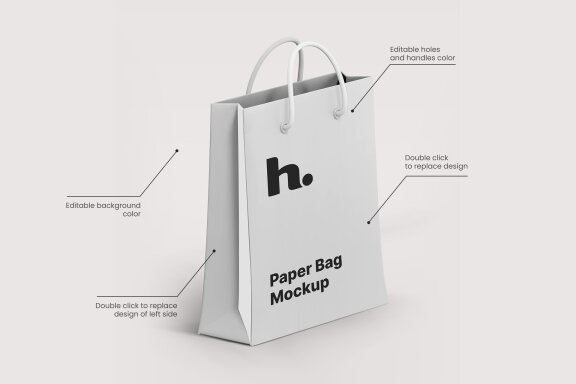 Paper Bag Mockup vol005