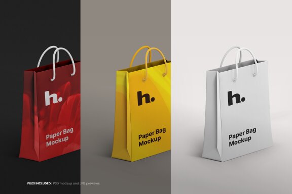 Paper Bag Mockup vol005