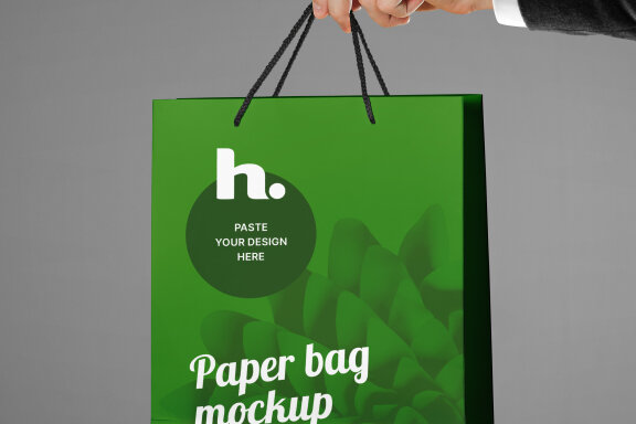Paper Bag Mockup vol006