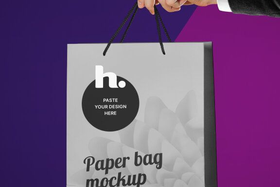 Paper Bag Mockup vol006
