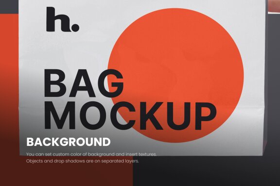 Paper Bag Mockup vol007